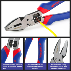 8-дюймовые комбинированные плоскогубцы WORKPRO: универсальный набор инструментов