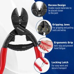 Pemotong Baut WORKPRO: Tugas Berat & Daya Pengungkit Tinggi untuk Pekerjaan Berat