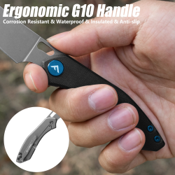 FLISSA G10 Folding Knife: Durable & Versatile EDC Tool