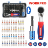 Set Kunci Ratchet Mini WORKPRO & Mata Obeng - Peralatan untuk Setiap...