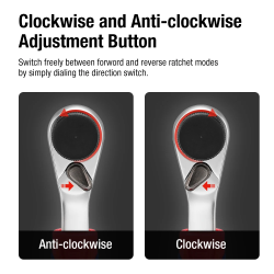 Set Kunci Ratchet Mini WORKPRO & Mata Obeng - Peralatan untuk Setiap...