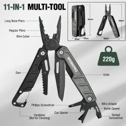 WORKPRO 11-in-1 マルチツールプライヤー：究極のポケットツール