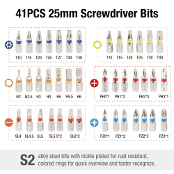 Set Kunci Ratchet Mini WORKPRO & Mata Obeng - Peralatan untuk Setiap...