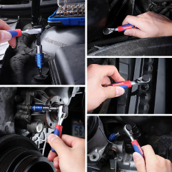 Set Kunci Ratchet Mini WORKPRO & Mata Obeng - Peralatan untuk Setiap...