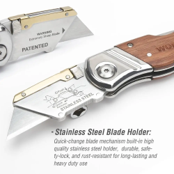 WORKPRO Heavy Duty Folding Pipe Cutter Knife | Durable & Versatile