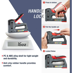 WORKPRO 6-in-1 Staple Gun: Heavy-Duty DIY & Home Decor