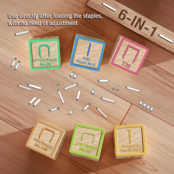 WORKPRO 6-in-1 Staple Gun: Heavy-Duty DIY & Home Decor