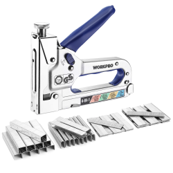 WORKPRO 4-in-1 Staple Gun: Powerful DIY Nail Gun for Home Decor