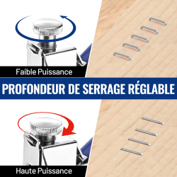 Pistolet agrafeur 4 en 1 WORKPRO : un pistolet à clous puissant pour la décoration intérieure