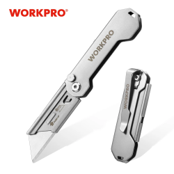 WORKPRO Folding Utility Knife: Durable & Precise Cuts