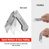 WORKPRO Folding Utility Knife: Durable & Precise Cuts