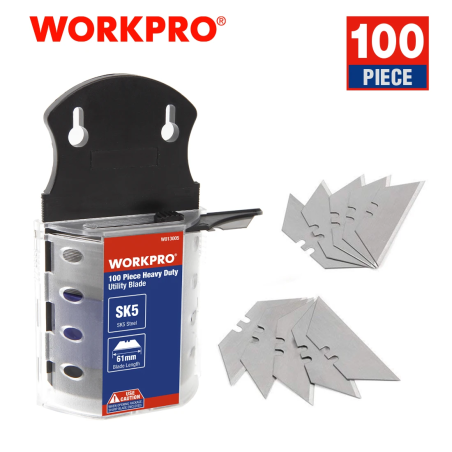 WORKPRO Hochleistungs-Universalmesserklingen (100er-Packung)