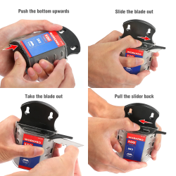 WORKPRO Hochleistungs-Universalmesserklingen (100er-Packung)