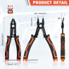 Valuemax 2-in-1 Diagonal Pliers: Electrical Wire Cutters & Strippers