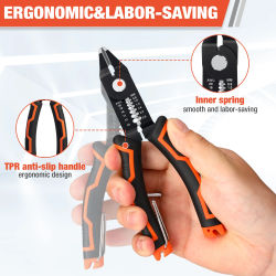 Valuemax 2-in-1 Diagonal Pliers: Electrical Wire Cutters & Strippers