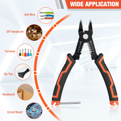 Valuemax 2-in-1 Diagonal Pliers: Electrical Wire Cutters & Strippers