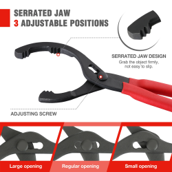 WORKPRO Oil Filter Pliers: Easy Removal & Repair Tool