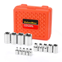 ValueMax 14 Piece E-Torx Socket Set for 1/4", 3/8", & 1/2" Drive