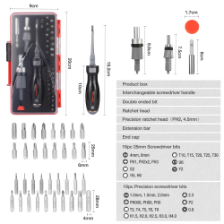 Precision Magnetic Screwdriver Set for Electronics Repairs