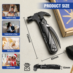 WORKPRO 12-in-1 multifunctionele hamer: veelzijdige overlevingstool