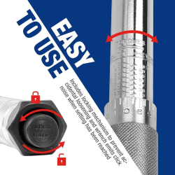WORKPRO Torque Wrench Set: 5-100 ft-lb Accuracy & Control