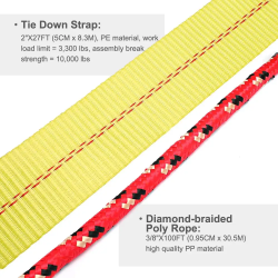 Cinghie di fissaggio a cricchetto per impieghi gravosi WORKPRO: proteggi il tuo carico