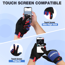 Guantes de trabajo de seguridad WORKPRO: Mecánicos y pantallas táctiles