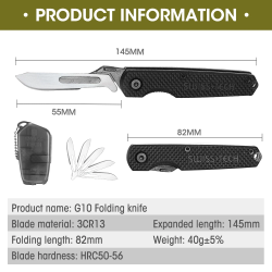 Coltello pieghevole SWISSTECH G10: strumento versatile e durevole per esterni