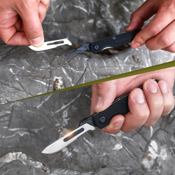 Coltello pieghevole SWISSTECH G10: strumento versatile e durevole per esterni