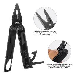 FLISSA 15-in-1 マルチツールプライヤー（キャンプ＆サバイバル用）