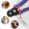 Kit di utensili per crimpatura WORKPRO: crimpatrice per terminali isolati a cricchetto