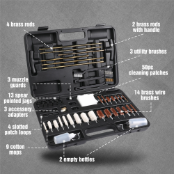 Swiss+Tech Gun Cleaning Kit: 54PC Universal Toolkit