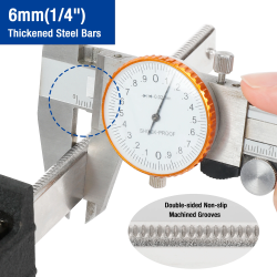 Сверхпрочные зажимы для штанг WORKPRO (6 и 12 дюймов) — 2 шт.