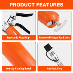 Pistola per grasso VALUE MAX (400 ml) - Lubrificazione per auto e camion ad alta resistenza