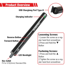 WORKPRO 3.6V Electric Screwdriver: Precise & Portable Repairs