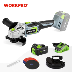 WORKPRO 20V Cordless Angle Grinder for Cutting & Polishing