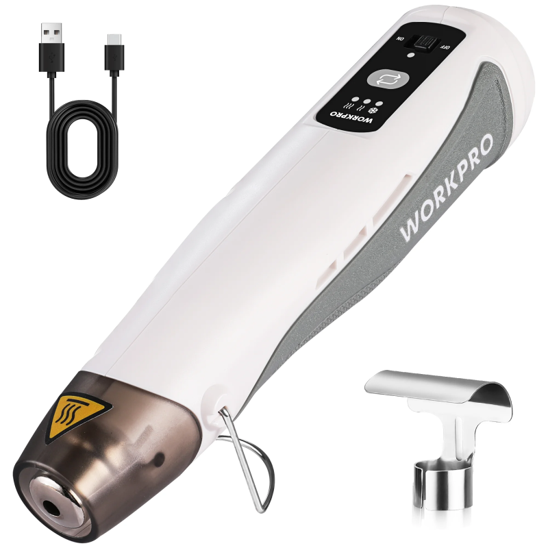 ปืนเป่าลมร้อนไร้สาย WORKPRO สำหรับการหดฟิล์มและการทำให้แห้ง