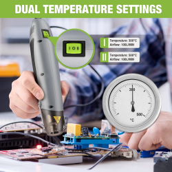 WORKPRO Heißluftpistole – 400 W Mini-Heißluftwerkzeug zum Schrumpfen und Trocknen