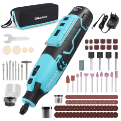 DURATECH Cordless Rotary Tool Kit: 12V, 35,000 RPM Power & Versatility