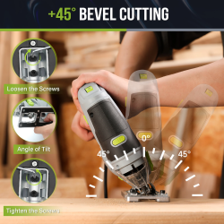 Wyrzynarka WORKPRO 850W: wydajne cięcie bezprzewodowe drewna i metalu