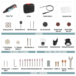 WORKPRO Rotary Tool Kit: Powerful Multi-Tool for DIY & Crafts