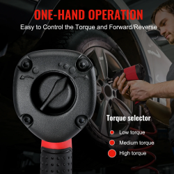 WORKPRO Air Impact Wrench: Heavy Duty Torque & Lightweight Design