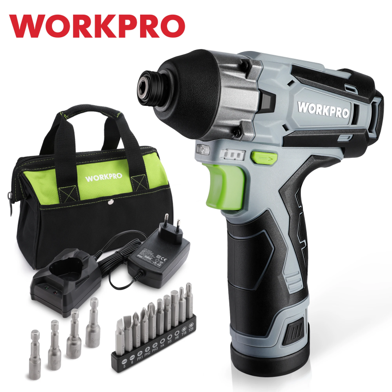WORKPRO 12V Cordless Impact Driver: Powerful & Portable