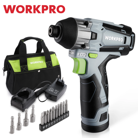 WORKPRO 12V Cordless Impact Driver: Powerful & Portable