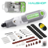 Kit de miniherramientas rotativas HAUSHOF: potencia de 3 velocidades y 68 accesorios