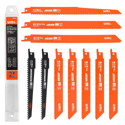 UMI Reciprocating Saw Blades for Metal & Wood | 10 Pack