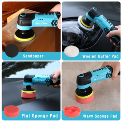 เครื่องขัดรถยนต์ไร้สาย Duratech 12V: พลังกะทัดรัดเพื่อการทำความสะอาดอย่างละเอียด