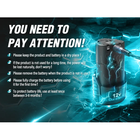 Литий-ионные аккумуляторы DURATECH 12 В: питание ваших инструментов