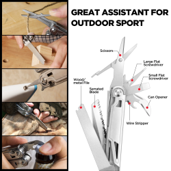 スイステック 16-in-1 マルチツール：アウトドアに最適なポータブルツール