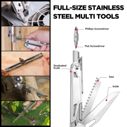 スイステック 16-in-1 マルチツール：アウトドアに最適なポータブルツール